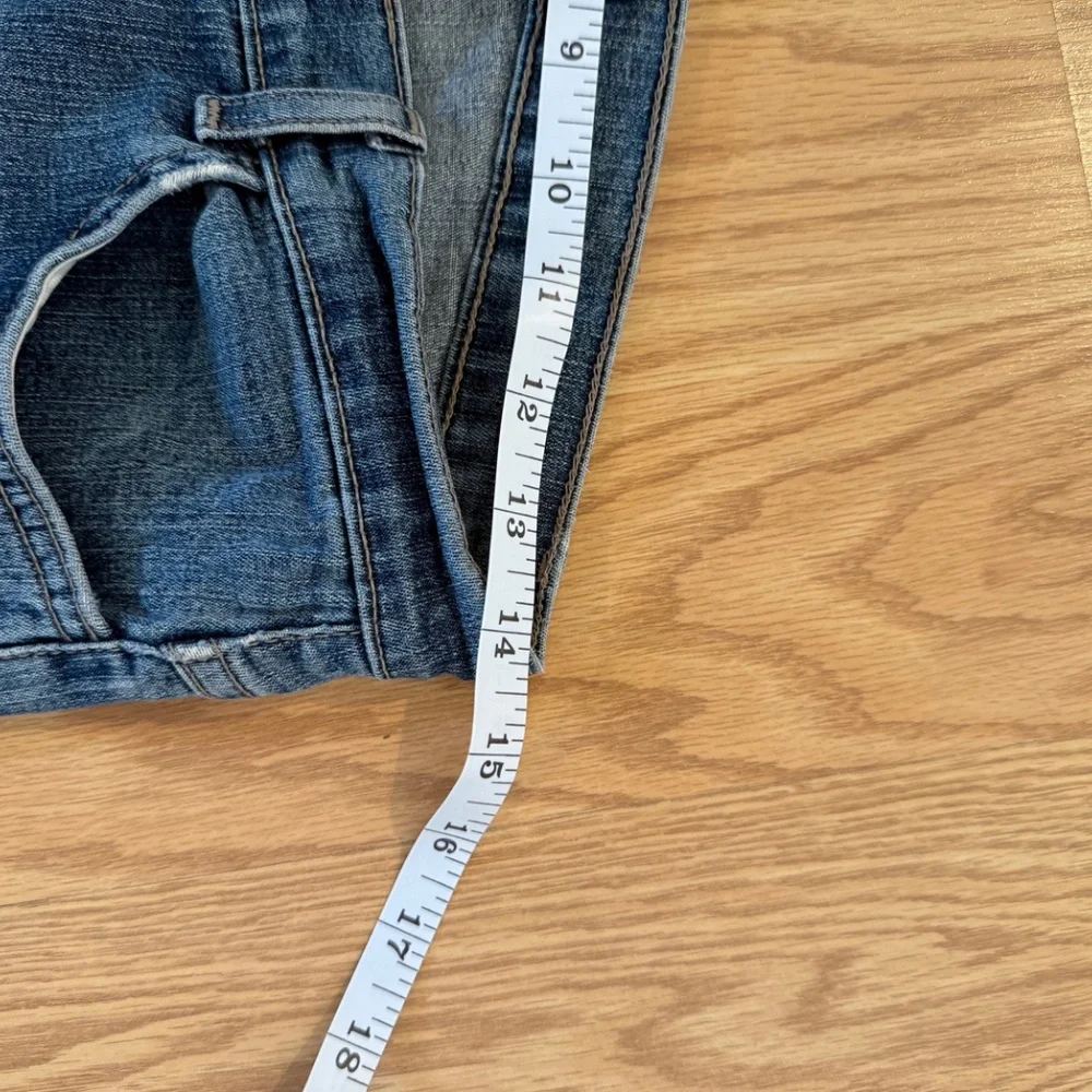 Y2K Arden B Sz 6, 28 Waist, Denim Jeans, Button Snaps, 32 inseam